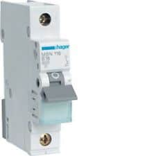 חצי אוטומט hager C 1*6A 6KA חצי אוטומט hager C 1*6A 6KA
