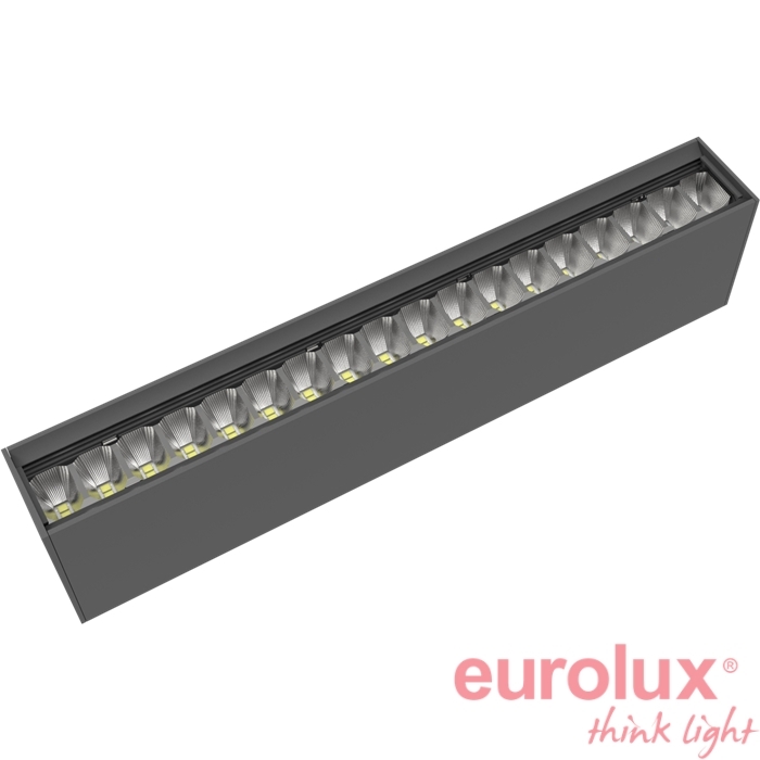 הייפרופיל צמוד תקרה שחור 30 ס"מ BridgeLUX 4000K 60° 16W הייפרופיל צמוד תקרה שחור 30 ס"מ BridgeLUX 4000K 60° 16W