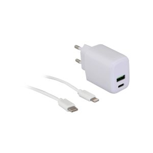 מטען קיר 20W כפול + כבל IPHONE מטען קיר 20W כפול + כבל IPHONE