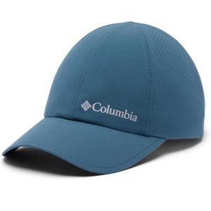 כובע מצחייה Columbia Silver Ridge IV Ball Cap צבע כחול Ever Blue